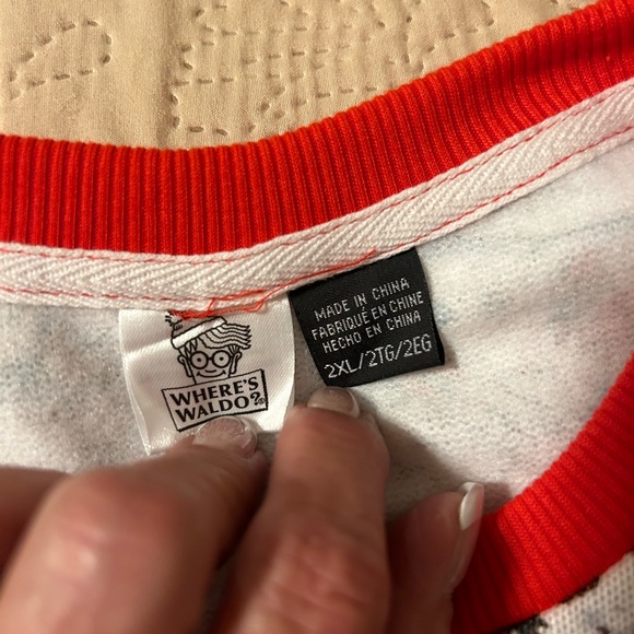 Where’s Waldo Crewneck Ugly Christmas Tree Sweater 2XL - Picture 8 of 11